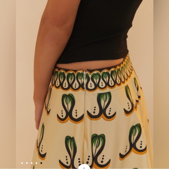 Farm Rio Off-White Coconut Tree Flow Skirt - Picture 7 of 9